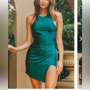 Never worn deep green dress!